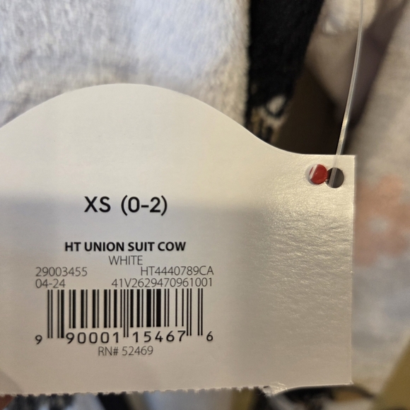 Just a Lil Moo-dy Highland Cow Jumpsuit Pajamas XS Women's New Costume Plush - Picture 8 of 15